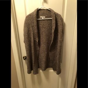 Cardigan sleeveless sweater; size: L; Gray;